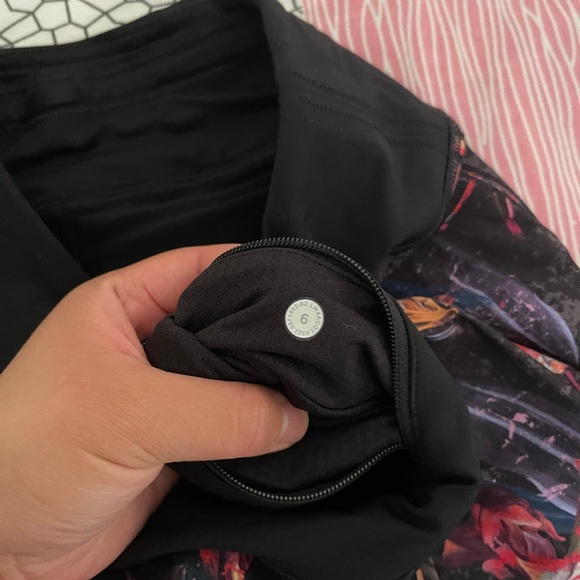 Lululemon Pace Rival Mid-Rise Skirt *Long Size 6 Veiled Floral Black Multi - Picture 10 of 11
